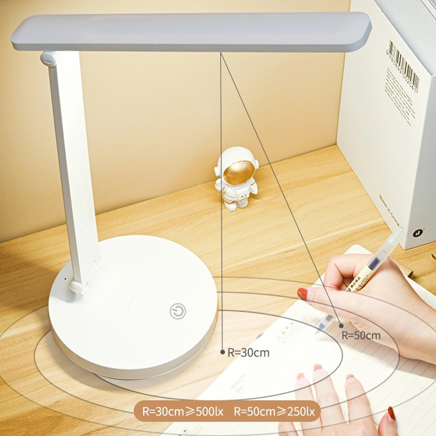 Lámpara LED Escritorio con Cargador Inalámbrico - 3 Modos de Luz