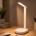 Lámpara LED Escritorio con Cargador Inalámbrico - 3 Modos de Luz