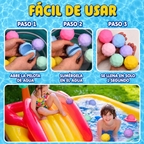 Globos de Agua Reutilizables de Silicona - Pack 4 Unidades Autosellables