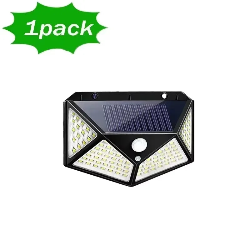 Foco Solar LED 100 LEDs con Sensor de Movimiento - Impermeable IP65