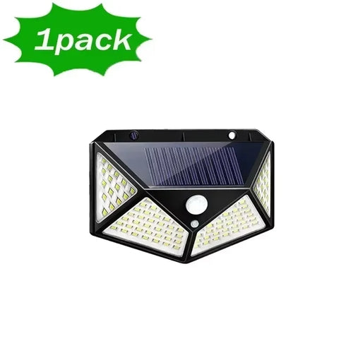 Foco Solar LED 100 LEDs con Sensor de Movimiento - Impermeable IP65